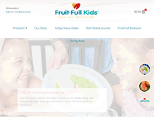 Tablet Screenshot of fruitfullkids.com